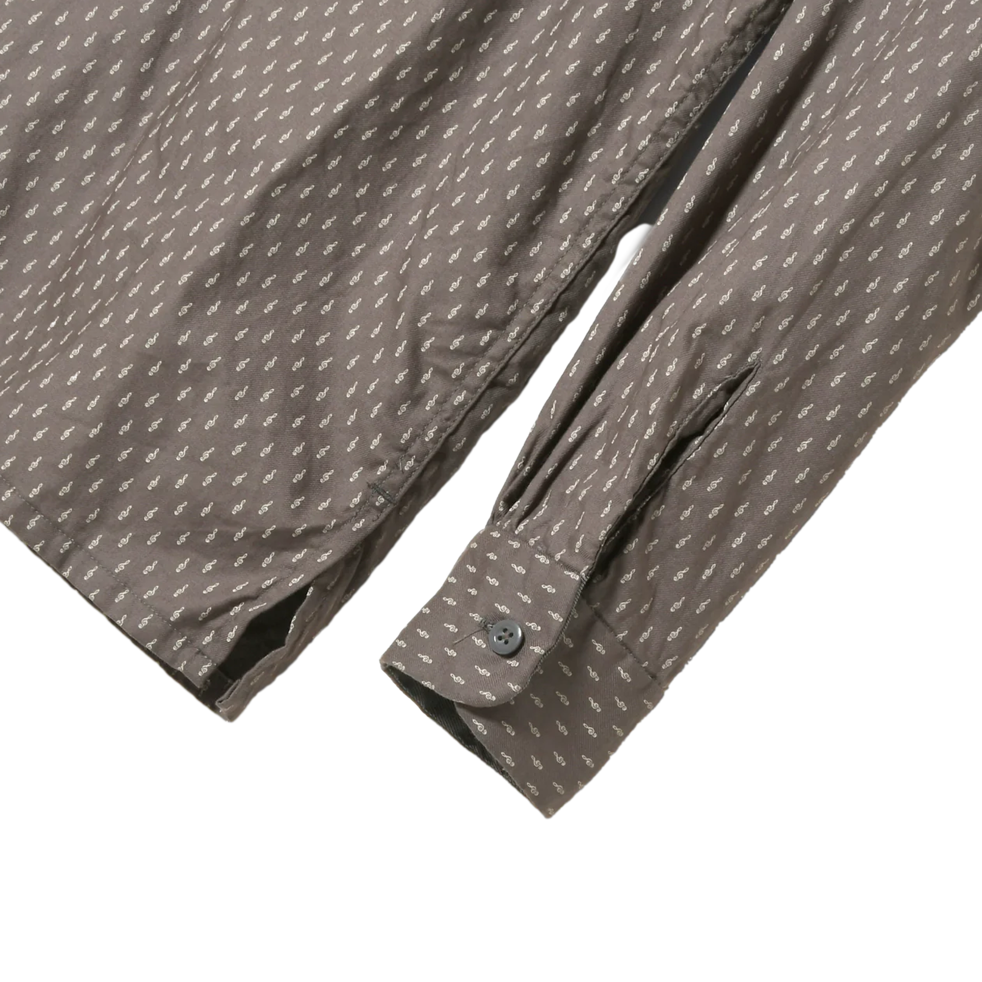 Engineered Garments Classic Shirt Charcoal Music Note