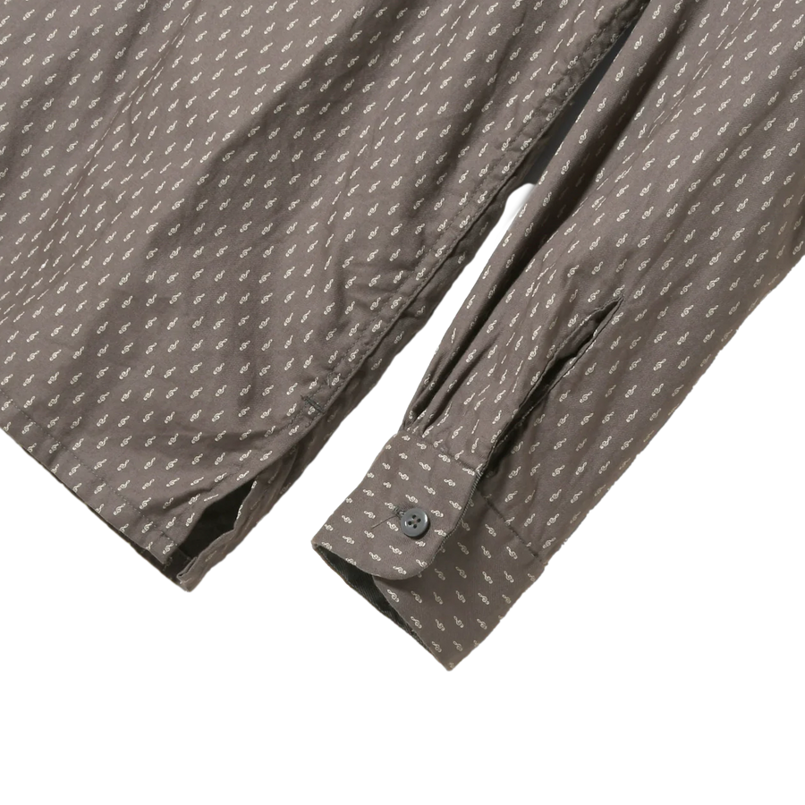 Engineered Garments Classic Shirt Charcoal Music Note