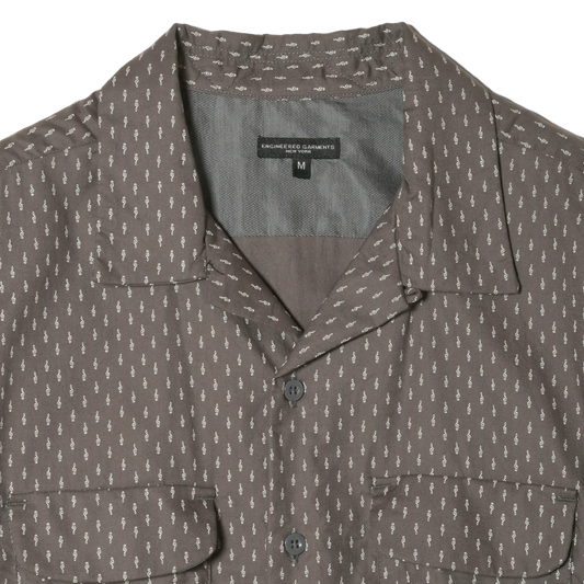 Engineered Garments Classic Shirt Charcoal Music Note