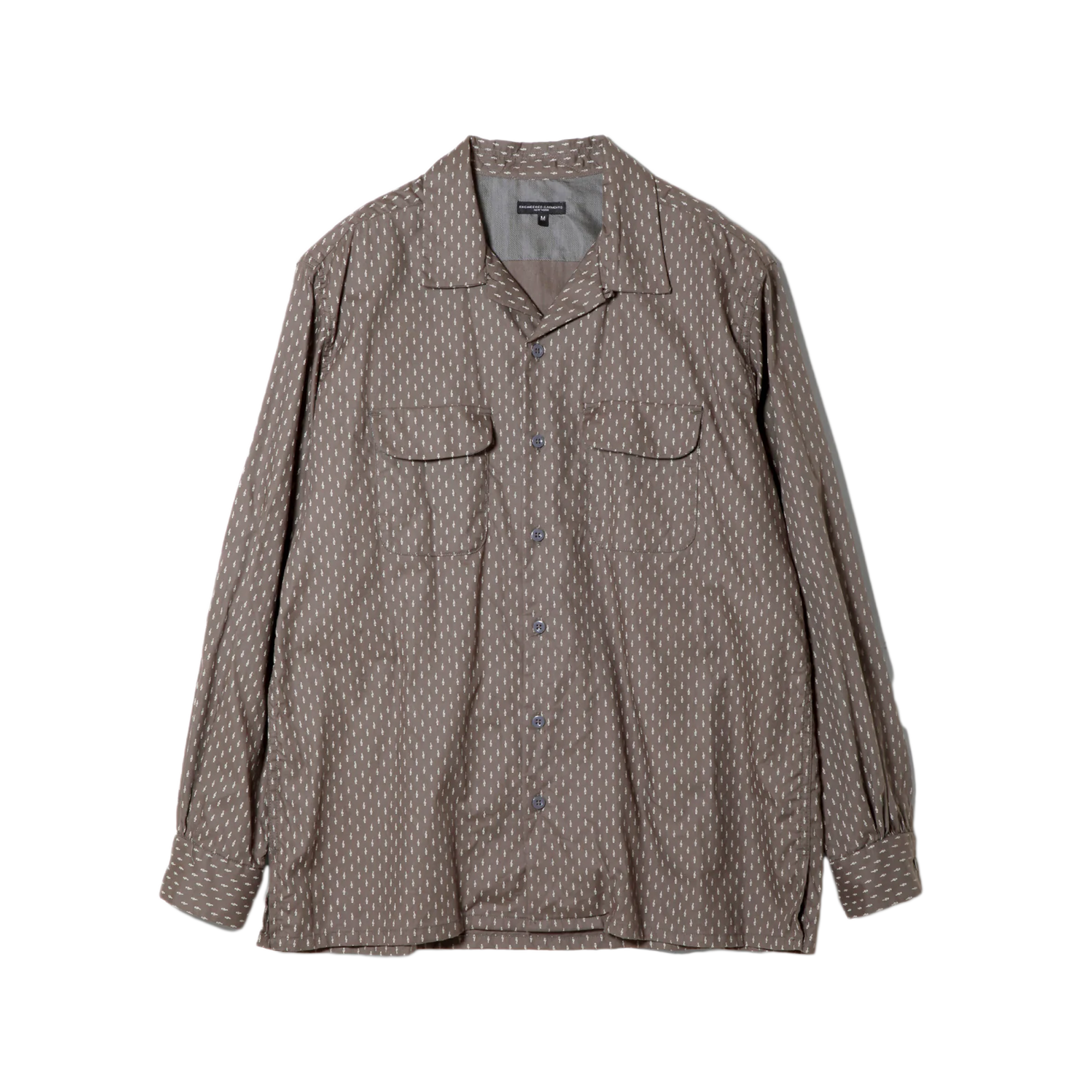 Engineered Garments Classic Shirt Charcoal Music Note