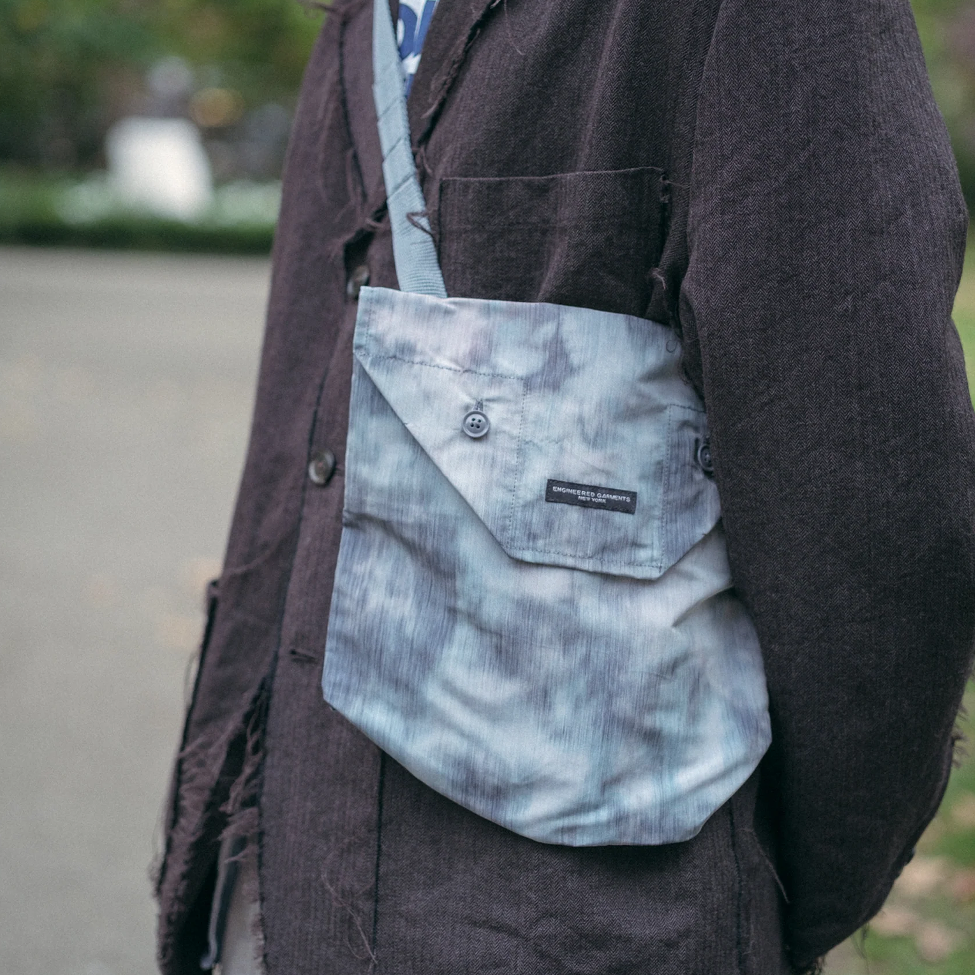 Engineered Garments Shoulder Pouch Charcoal