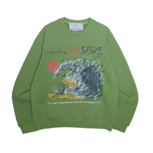 Jungles Jungles Everything Will Be OK Crewneck Green