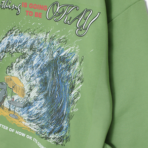 Jungles Jungles Everything Will Be OK Crewneck Green