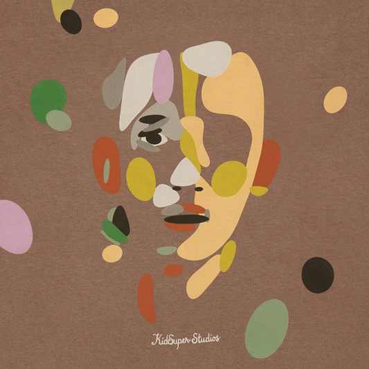 Kidsuper Face Piece by Piece T-Shirt Brown