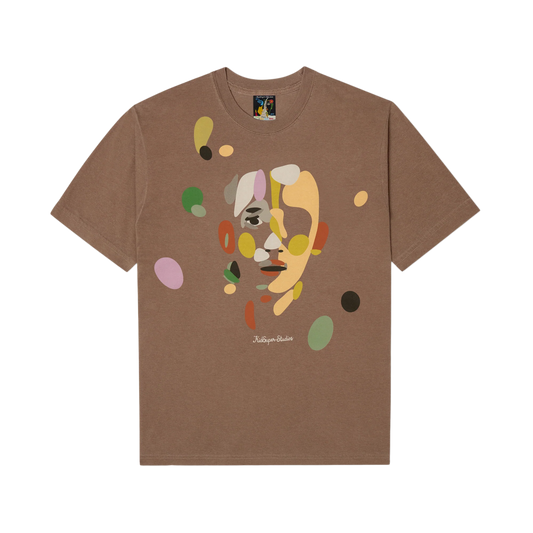 Kidsuper Face Piece by Piece T-Shirt Brown
