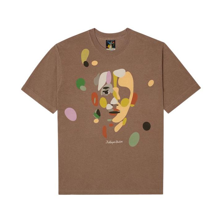 Kidsuper Face Piece by Piece T-Shirt Brown