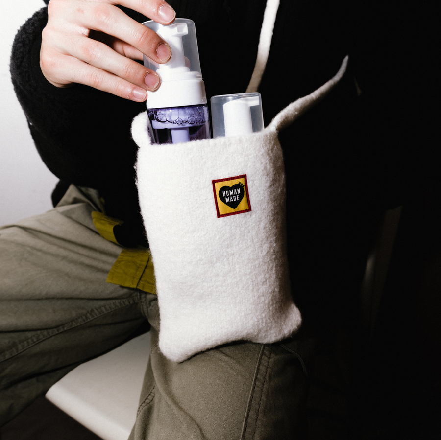 Human Made Knit Mini Shoulder Bag White HM26GD047
