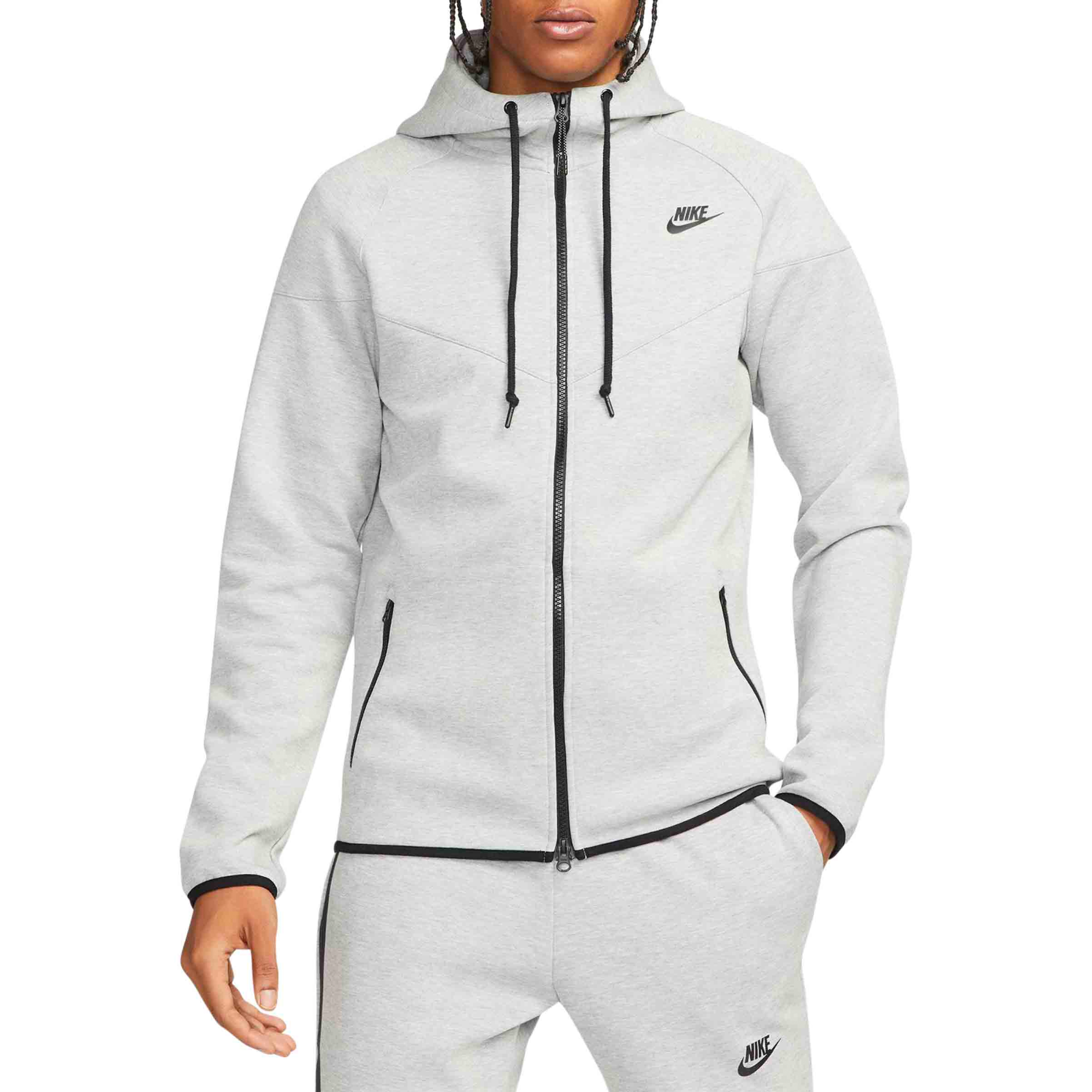 Nike Sportswear Tech Fleece OG Full-Zip Hoodie Sweatshirt Dark Grey He –  Laced