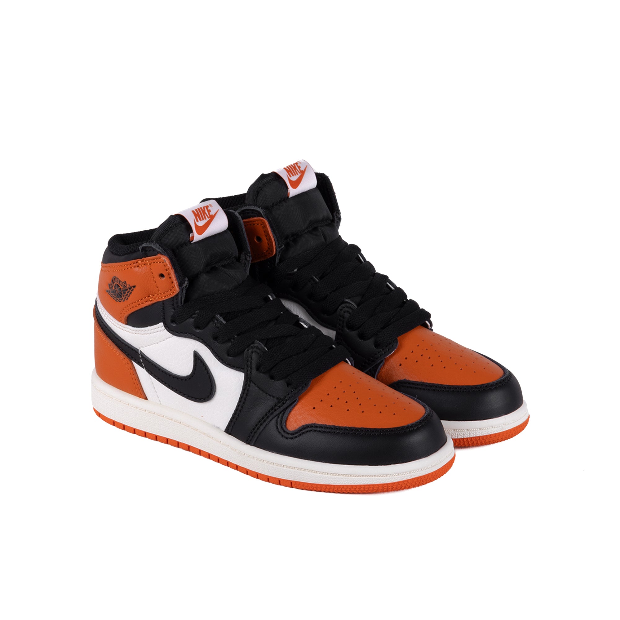 Nike Air Jordan 1 Retro High OG "Shattered Backboard" (PS) Black/Black/Sail/Starfish FD1412-008