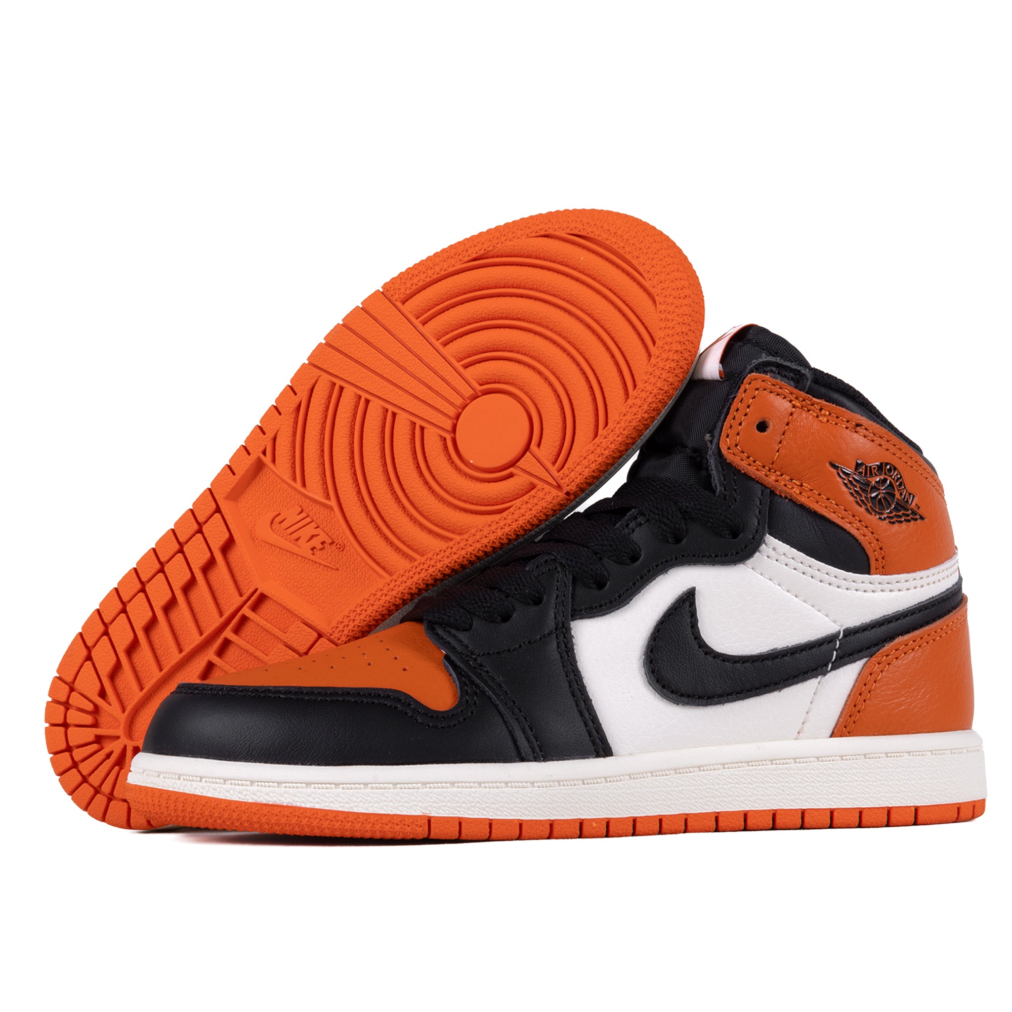 Nike Air Jordan 1 Retro High OG "Shattered Backboard" (PS) Black/Black/Sail/Starfish FD1412-008