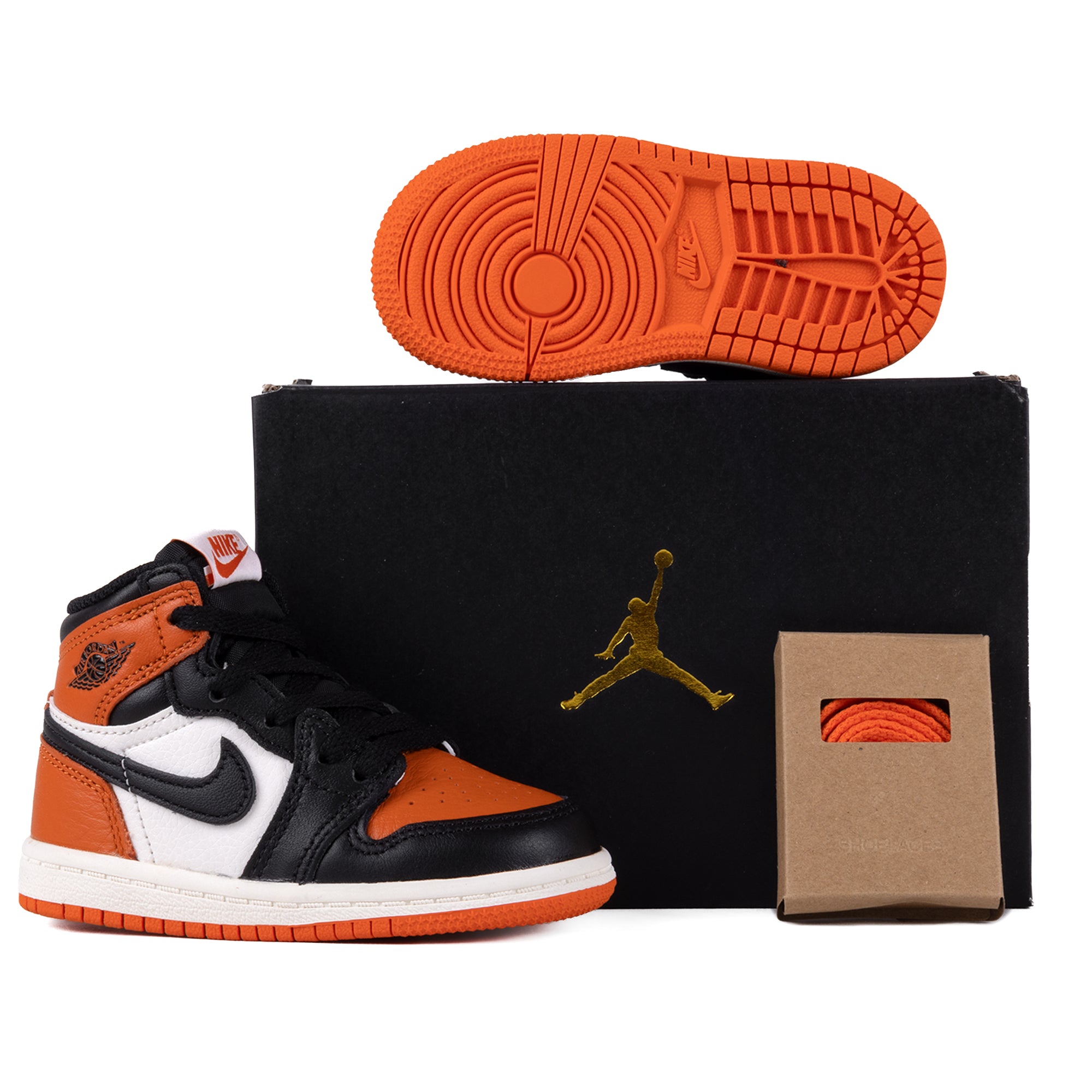 Nike Air Jordan 1 Retro High OG "Shattered Backboard" (TD) Black/Black/Sail/Starfish FD1413-008