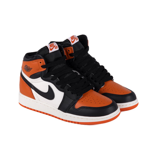 Nike Air Jordan 1 Retro High OG "Shattered Backboard" (GS) Black/Black/Sail/Starfish FD1437-008