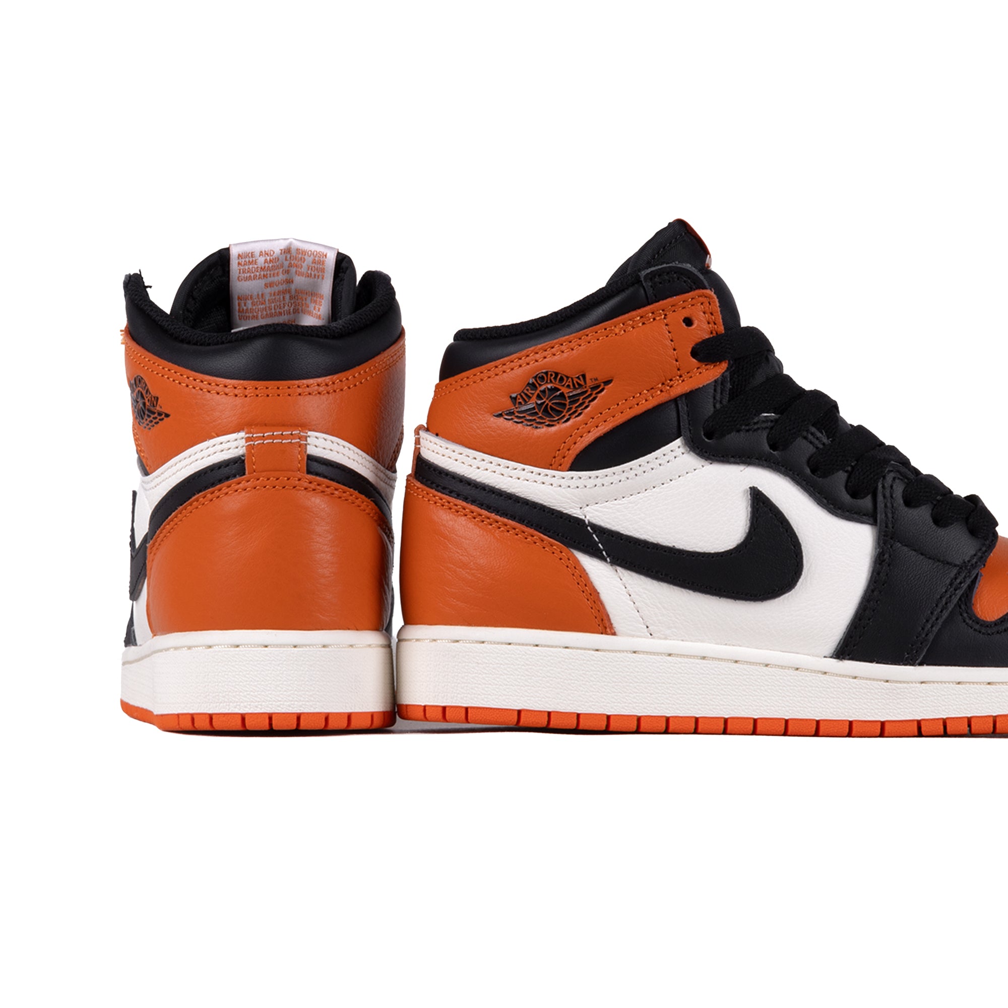 Nike Air Jordan 1 Retro High OG "Shattered Backboard" (GS) Black/Black/Sail/Starfish FD1437-008