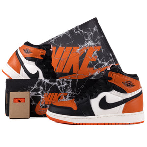 Nike Air Jordan 1 Retro High OG "Shattered Backboard" (GS) Black/Black/Sail/Starfish FD1437-008