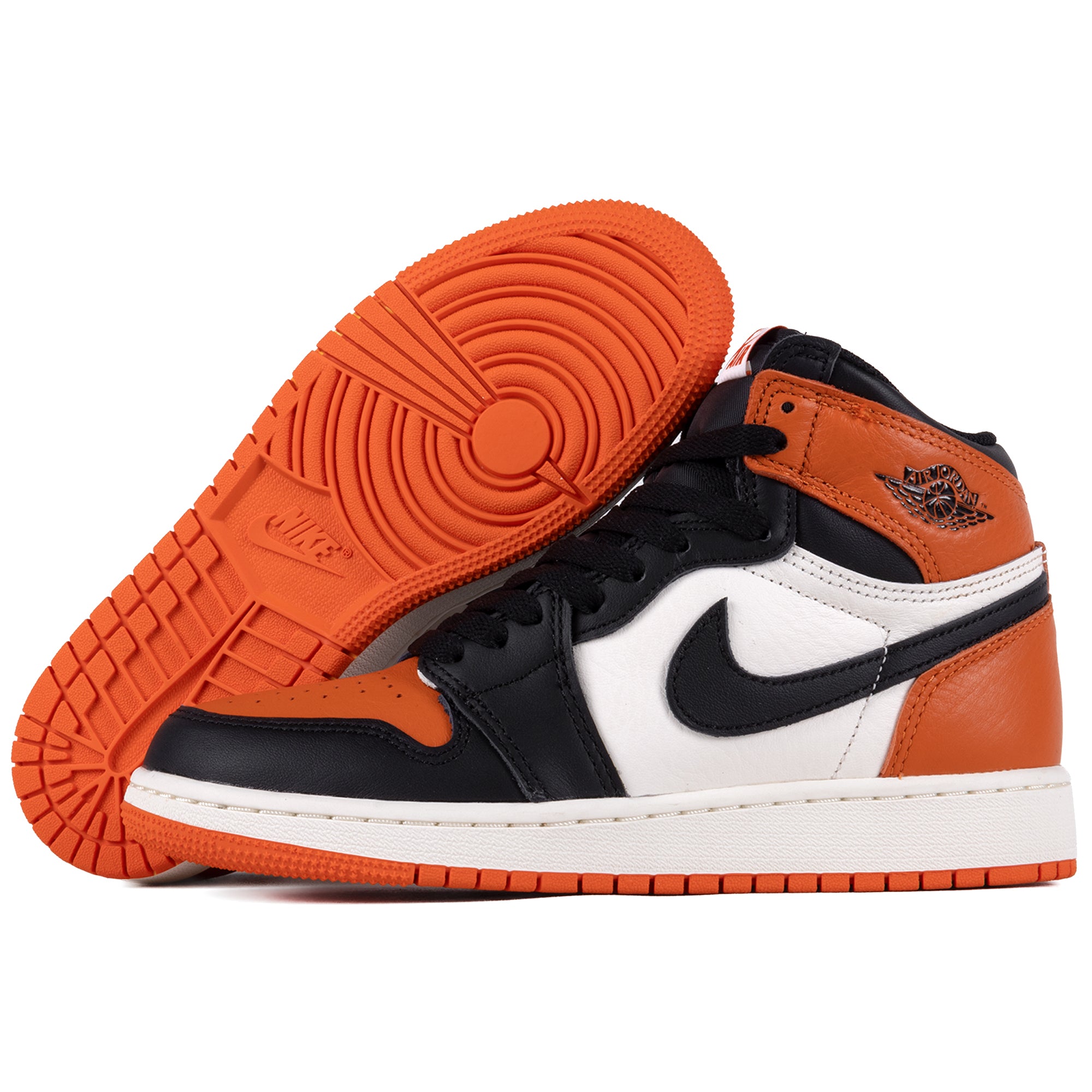 Nike Air Jordan 1 Retro High OG "Shattered Backboard" (GS) Black/Black/Sail/Starfish FD1437-008