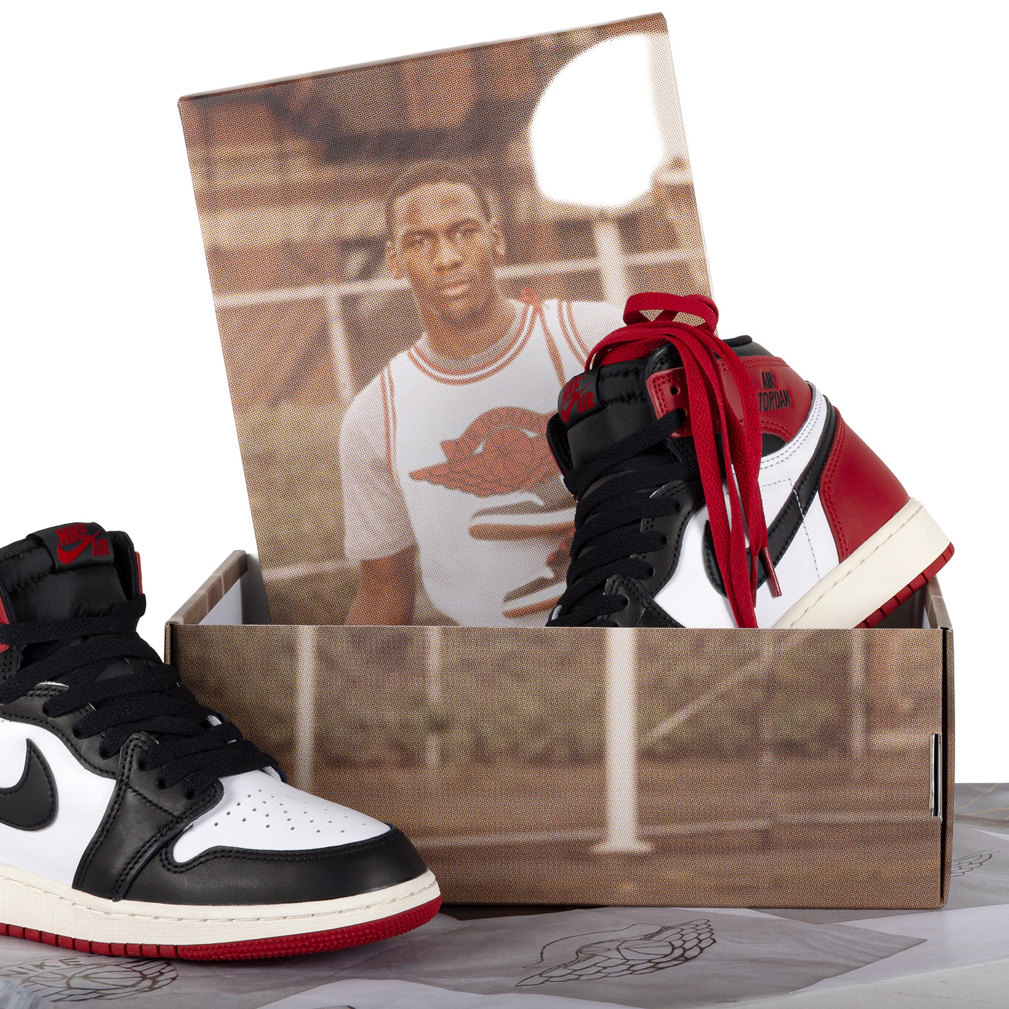 Nike Air Jordan Retro High OG (GS) White/Black/Varsity Red/Sail