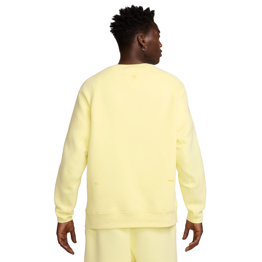 Nike NOCTA Tech Fleece Crewneck Citron Tint/Vivid Sulfur FD8457-821