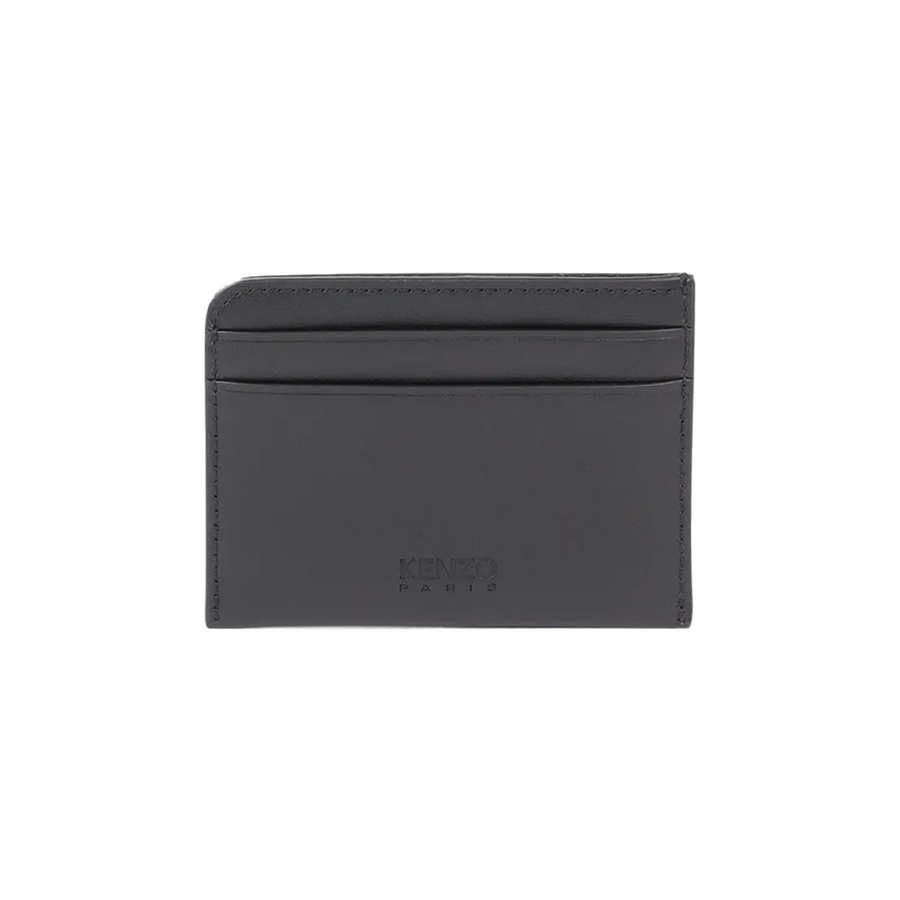 Kenzo Varsity Leather Card Holder Black