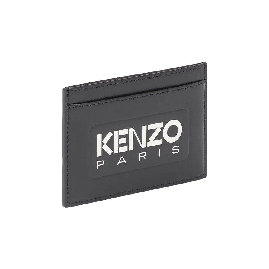 Kenzo Emboss Leather Card Holder Black