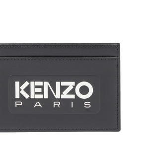 Kenzo Emboss Leather Card Holder Black