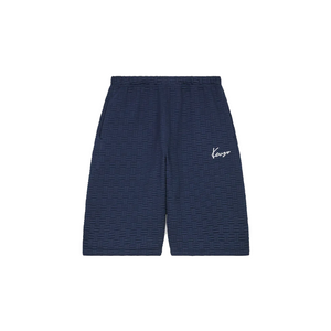 Kenzo Weave Oversize Short Blue Black