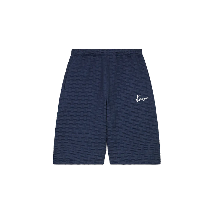 Kenzo Weave Oversize Short Blue Black