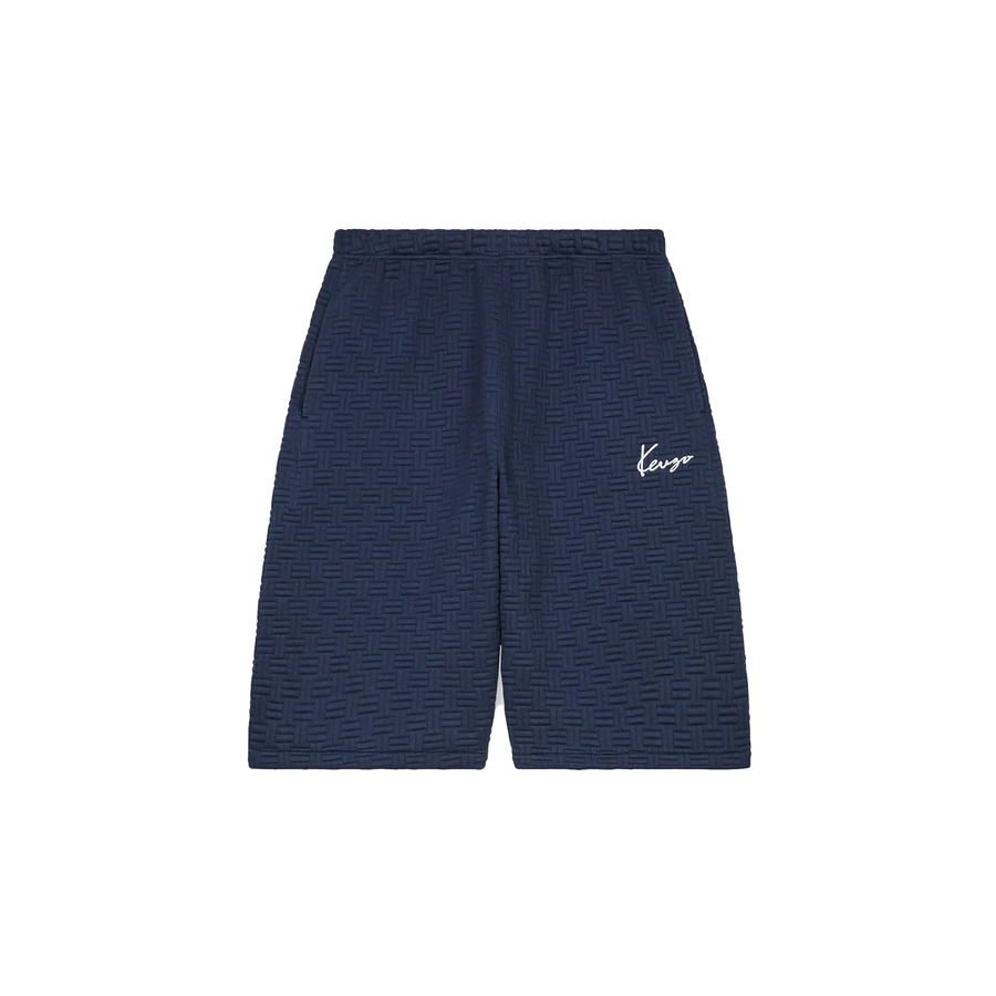 Kenzo Weave Oversize Short Blue Black