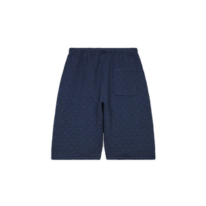 Kenzo Weave Oversize Short Blue Black