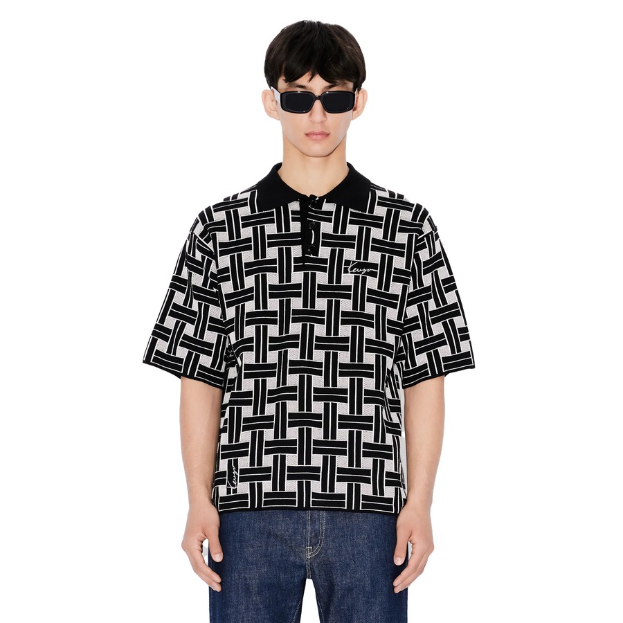 Kenzo Weave Polo Black