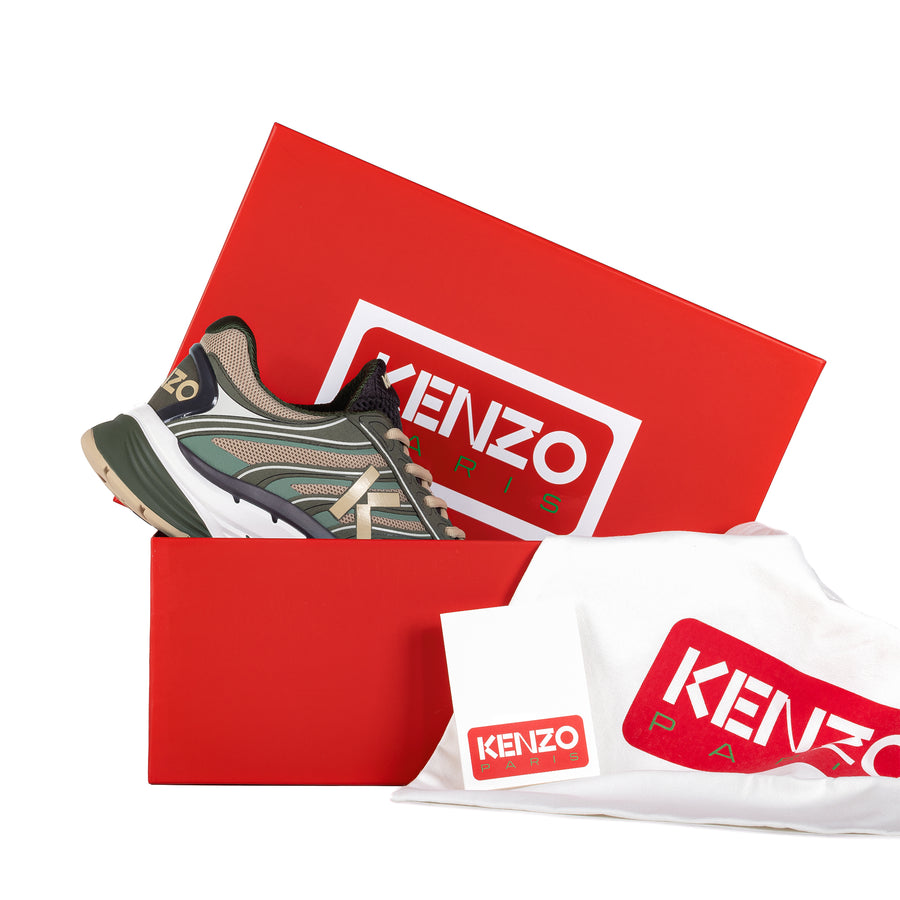 Kenzo Pace Low Top Sneakers Dark Khaki