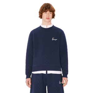 Kenzo Weave Classic Sweatshirt Blue Black