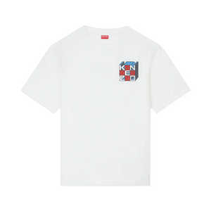 Kenzo Kube Oversize T-Shirt Gots Off White