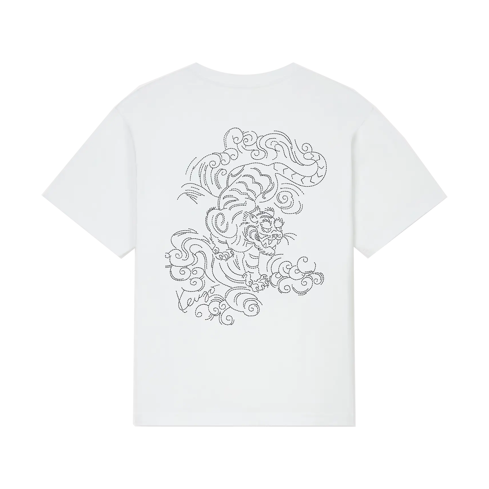 Kenzo Gots Star Tiger Emb Oversize T Off White