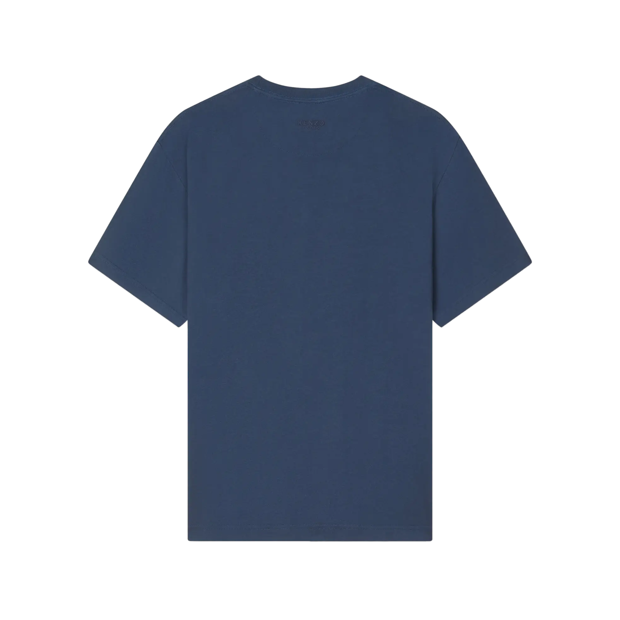 Kenzo Gots Boke Flower Embroidered Classic T-Shirt Navy Blue FE65TS4744SG76