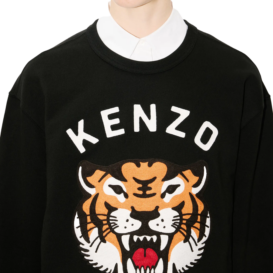 Kenzo Lucky Tiger Emb Oversize Sweat Black