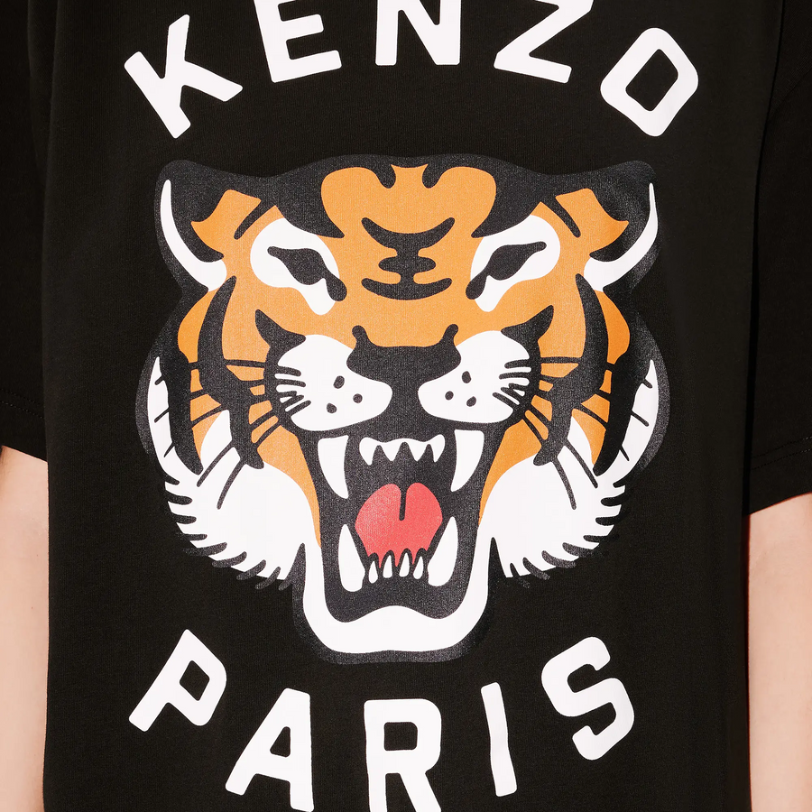 Kenzo Kenzo Lucky Tiger Oversize T-Shirt Black