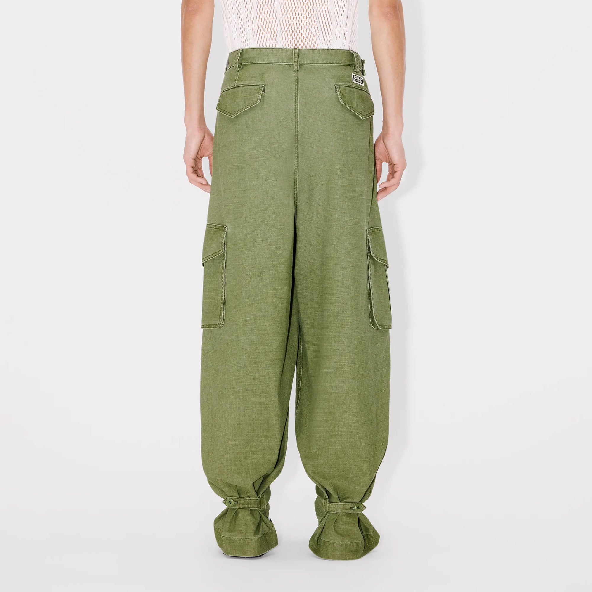 Kenzo Adjustable Cargo Pant Pale Khaki FF55PA2459GD.48