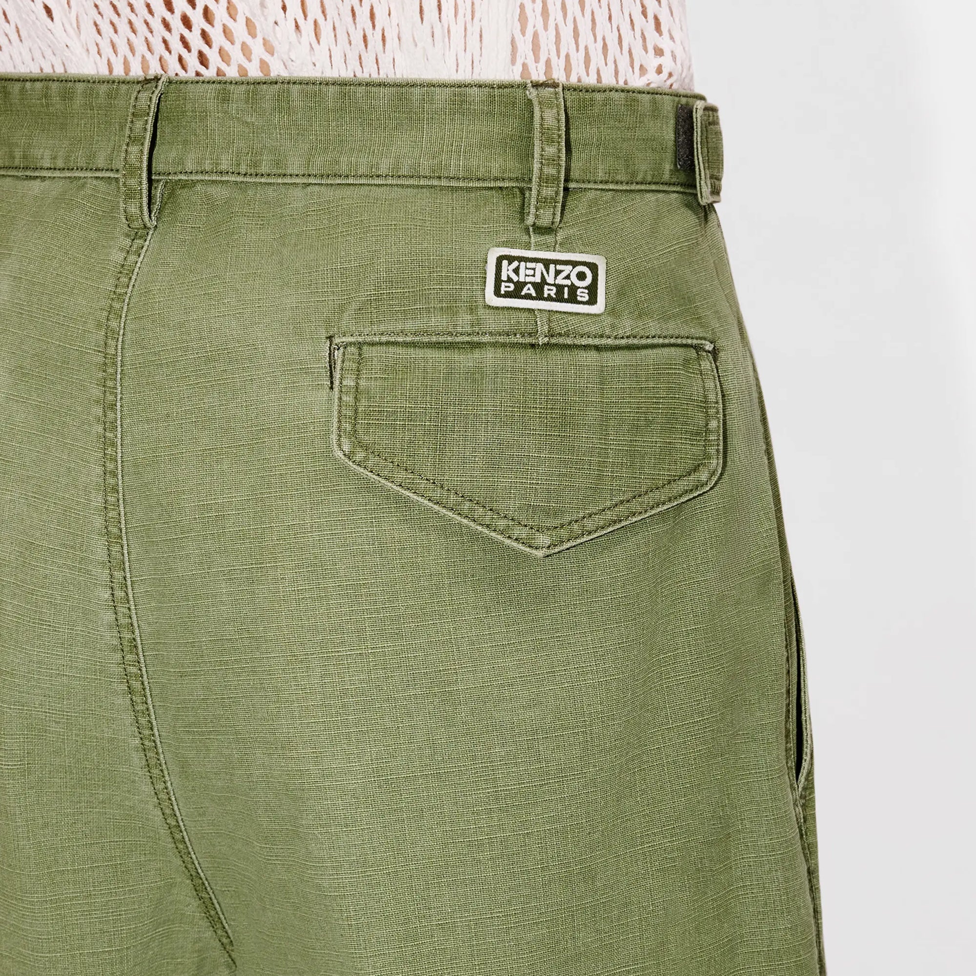 Kenzo Adjustable Cargo Pant Pale Khaki FF55PA2459GD.48