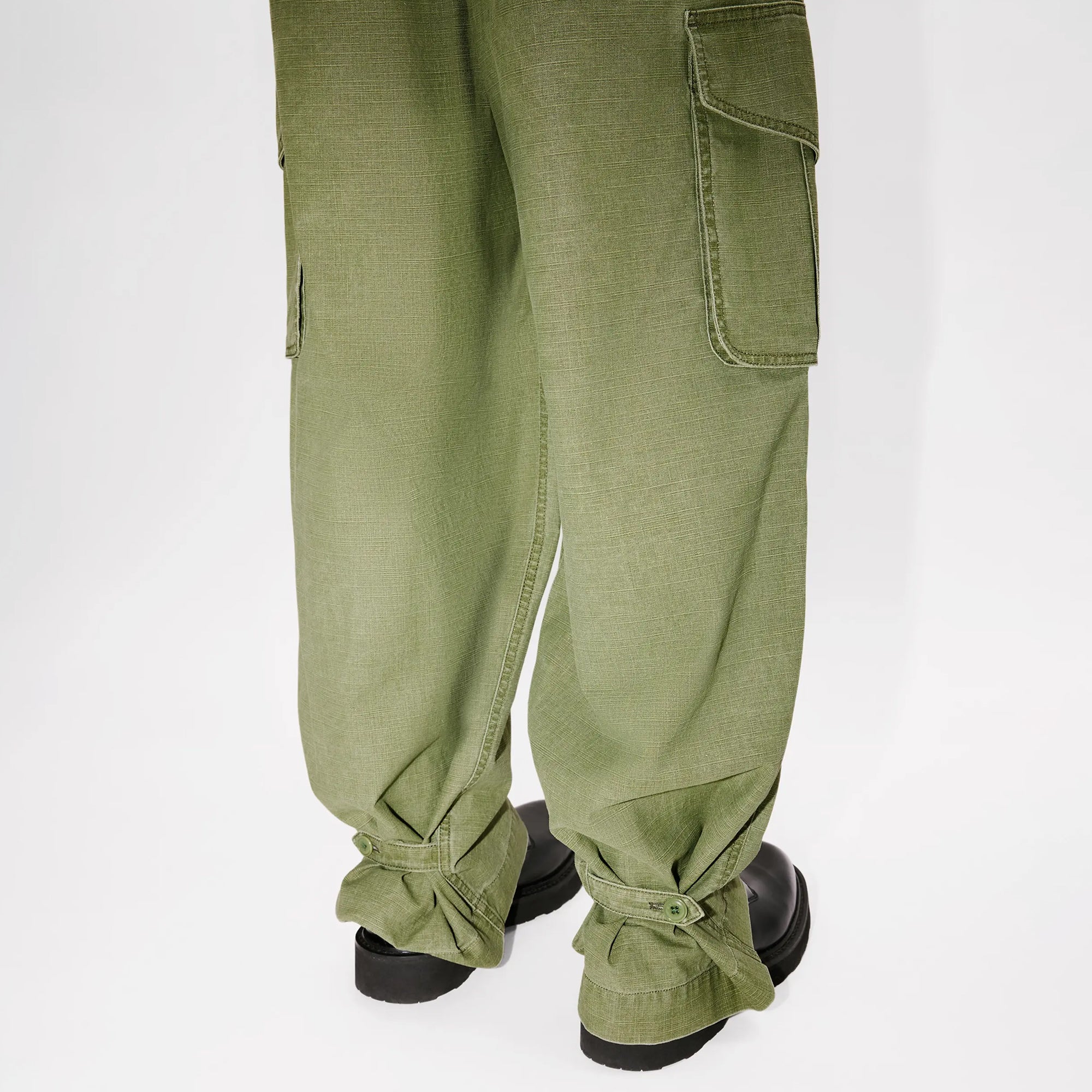 Kenzo Adjustable Cargo Pant Pale Khaki FF55PA2459GD.48