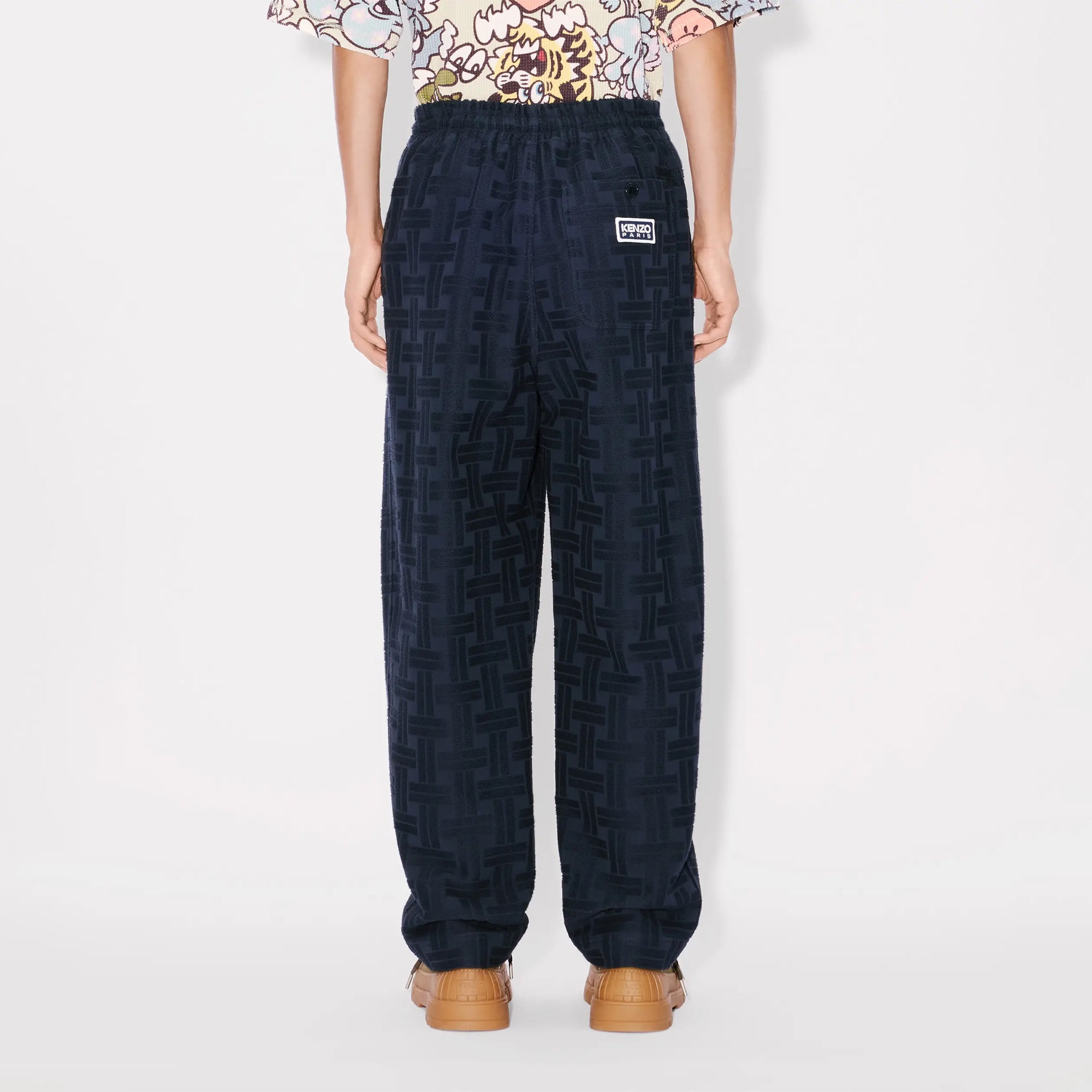 Kenzo Weave Jogpant Blue Black FF55PA5069JX.79