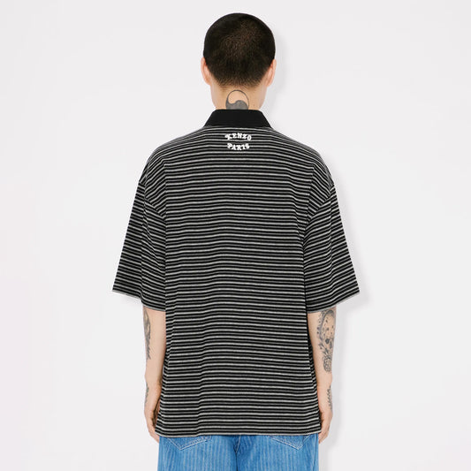 Kenzo Gots Verdy Collection Embroidered Relax Polo Black FF55PO5414SD.99J