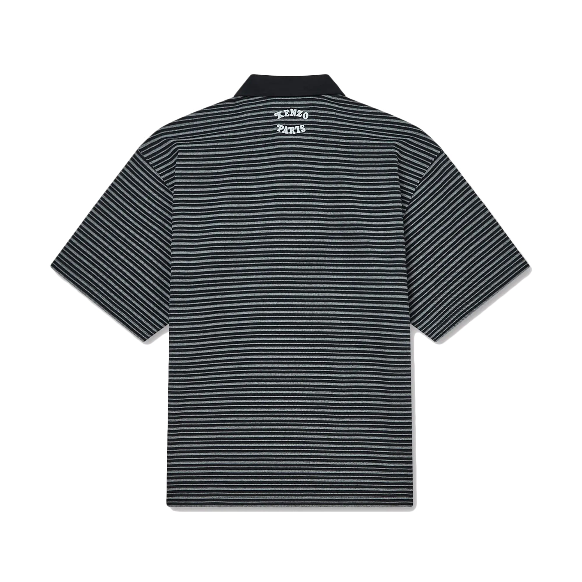 Kenzo Gots Verdy Collection Embroidered Relax Polo Black FF55PO5414SD.99J