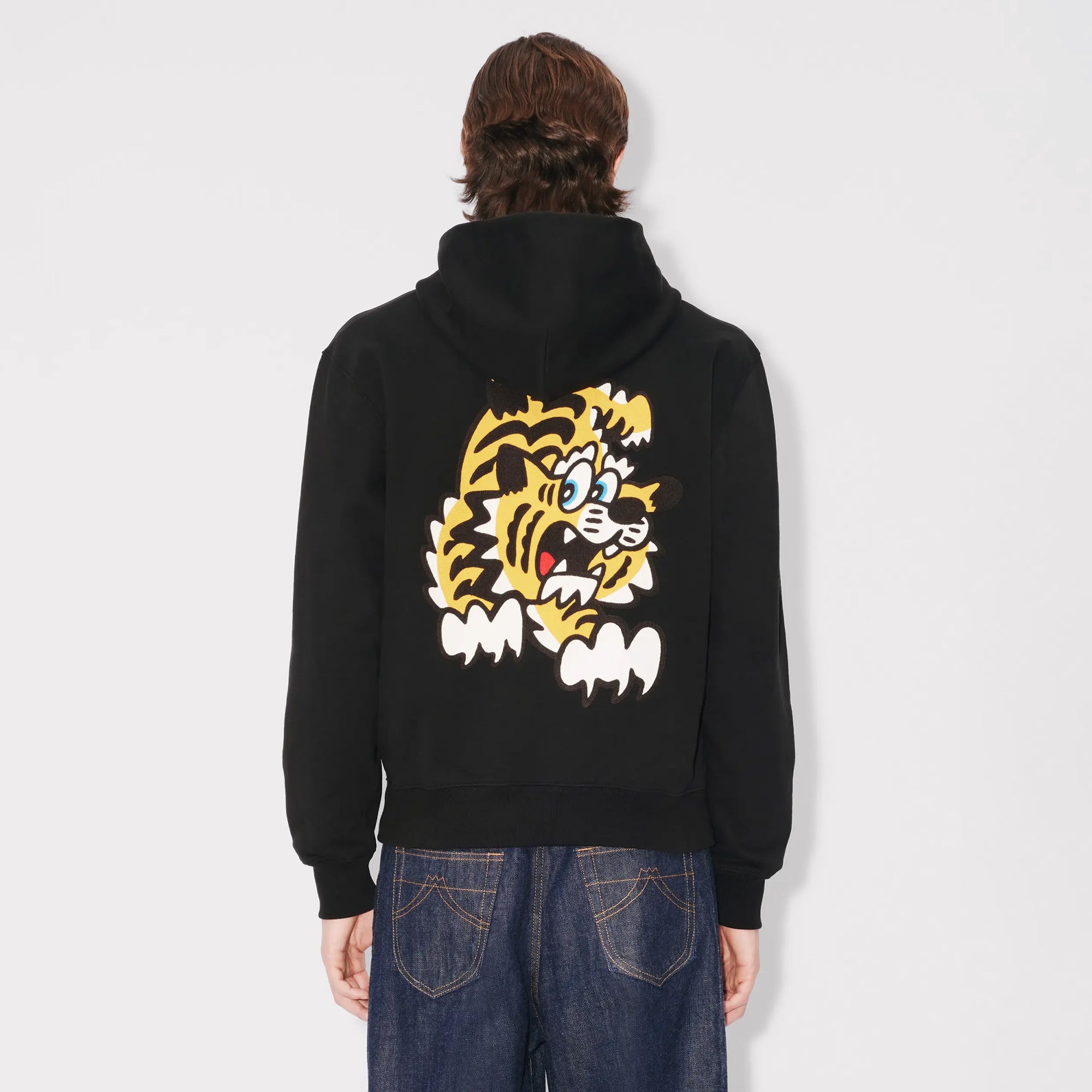 Kenzo Verdy Collection Embroidered Classic Hoodie Black FF55SW2724MC.99J