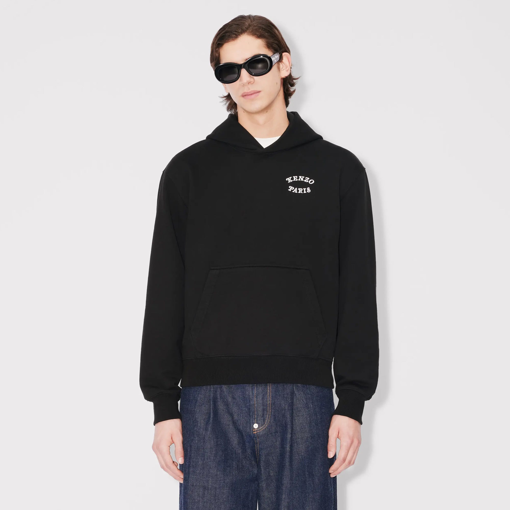 Kenzo Verdy Collection Embroidered Classic Hoodie Black FF55SW2724MC.99J