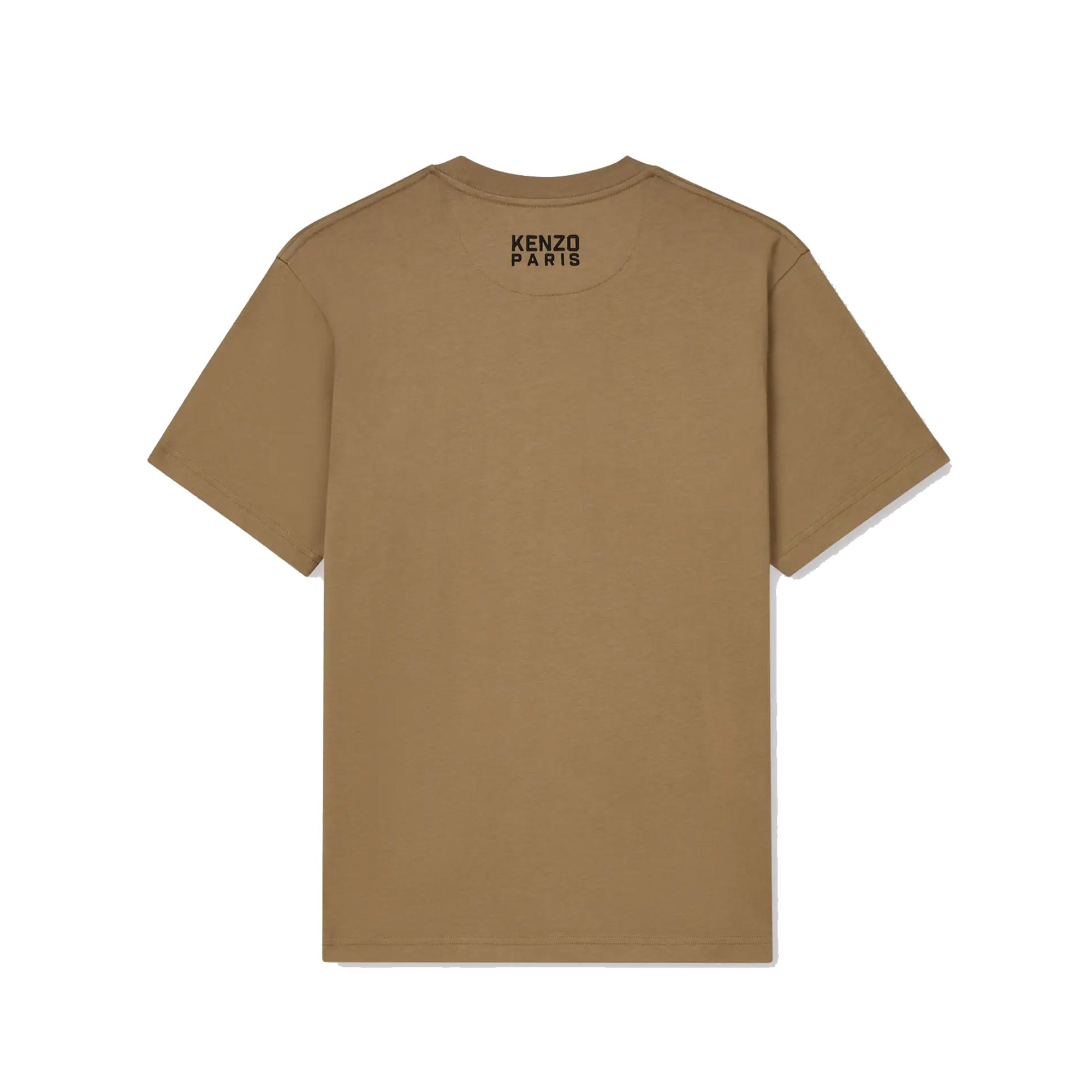 Kenzo Gots Kenzo Happy Tiger Embroidered Classic T-Shirt Tan FF55TS5274SG.10