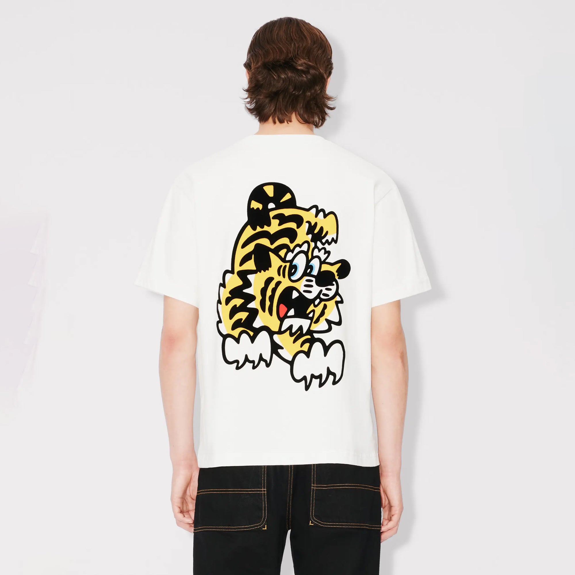Kenzo Verdy Collection Oversize T-Shirt Off White FF55TS5474SG.02