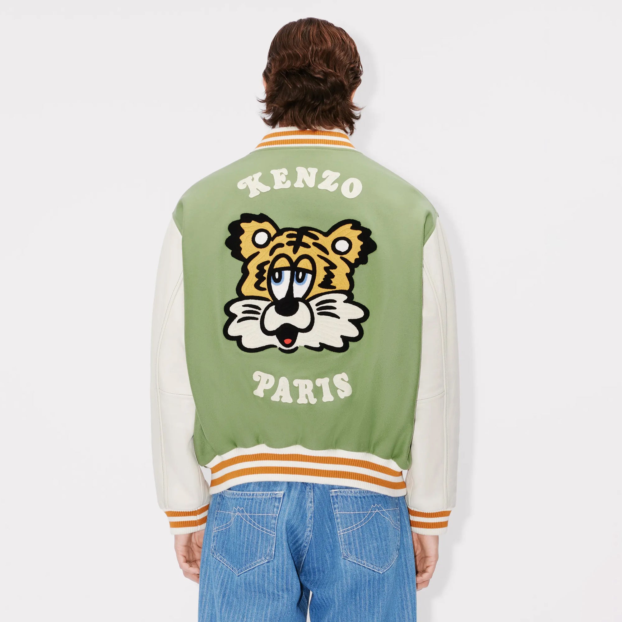 Kenzo Verdy Collection Varsity Jacket Pale Khaki FF58BL1509OH.48