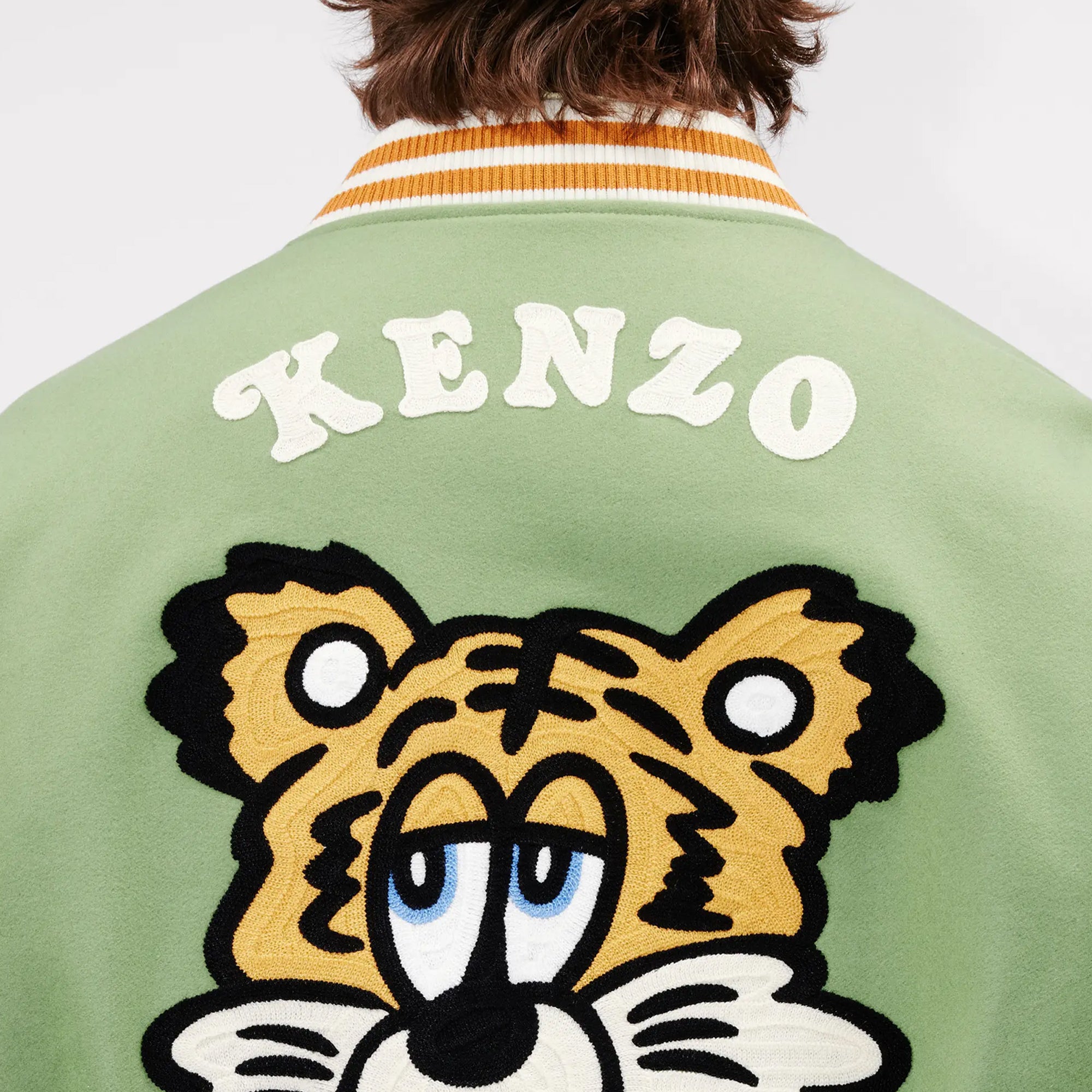 Kenzo Verdy Collection Varsity Jacket Pale Khaki FF58BL1509OH.48