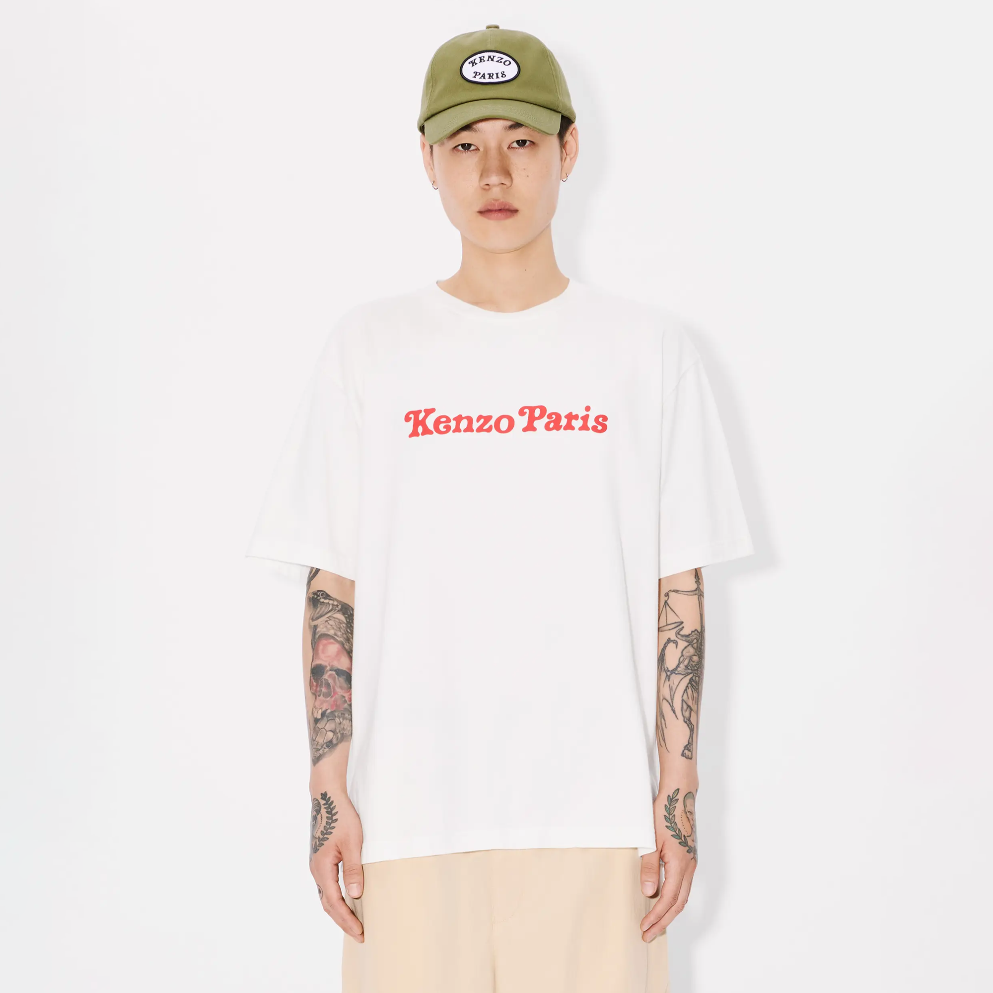 Kenzo Verdy Collection Oversize T-Shirt Off White FF58TS4814SG.02