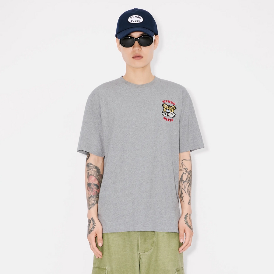 Kenzo Gots Verdy Collection Embroidered Classic T-Shirt Pearl Grey FF58TS4824SG.94